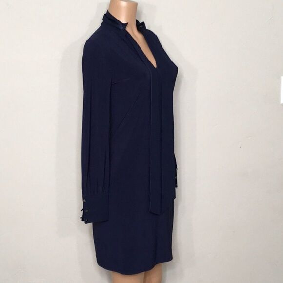 White House Black Market navy blue dress. New - Picture 4 of 7